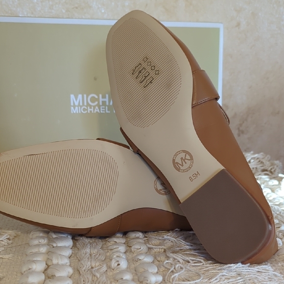Michael Kors NEW Leather Loafers 8.5 Bwn - Picture 4 of 5